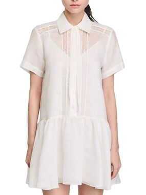Touloise Linen Blend Mini Dress